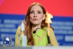 Jessica Chastain während der Pressekonferenz zum Wettbewerbsfilm «Dreams»., © Sebastian Christoph Gollnow/dpa