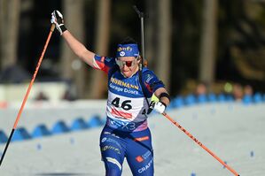 Julia Simon gewinnt Gold., © Martin Schutt/dpa