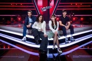 Die prominenten Coaches bei "The Voice Kids"., © Claudius Pflug/Joyn/dpa