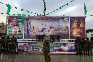 Ort der Geisel-Übergabe in Rafah. , © Jehad Alshrafi/AP/dpa